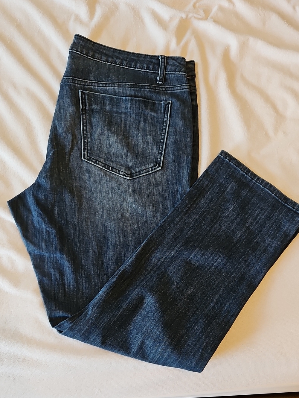 Simply Vera Vera Wang Dark Blue Straight Leg Jeans